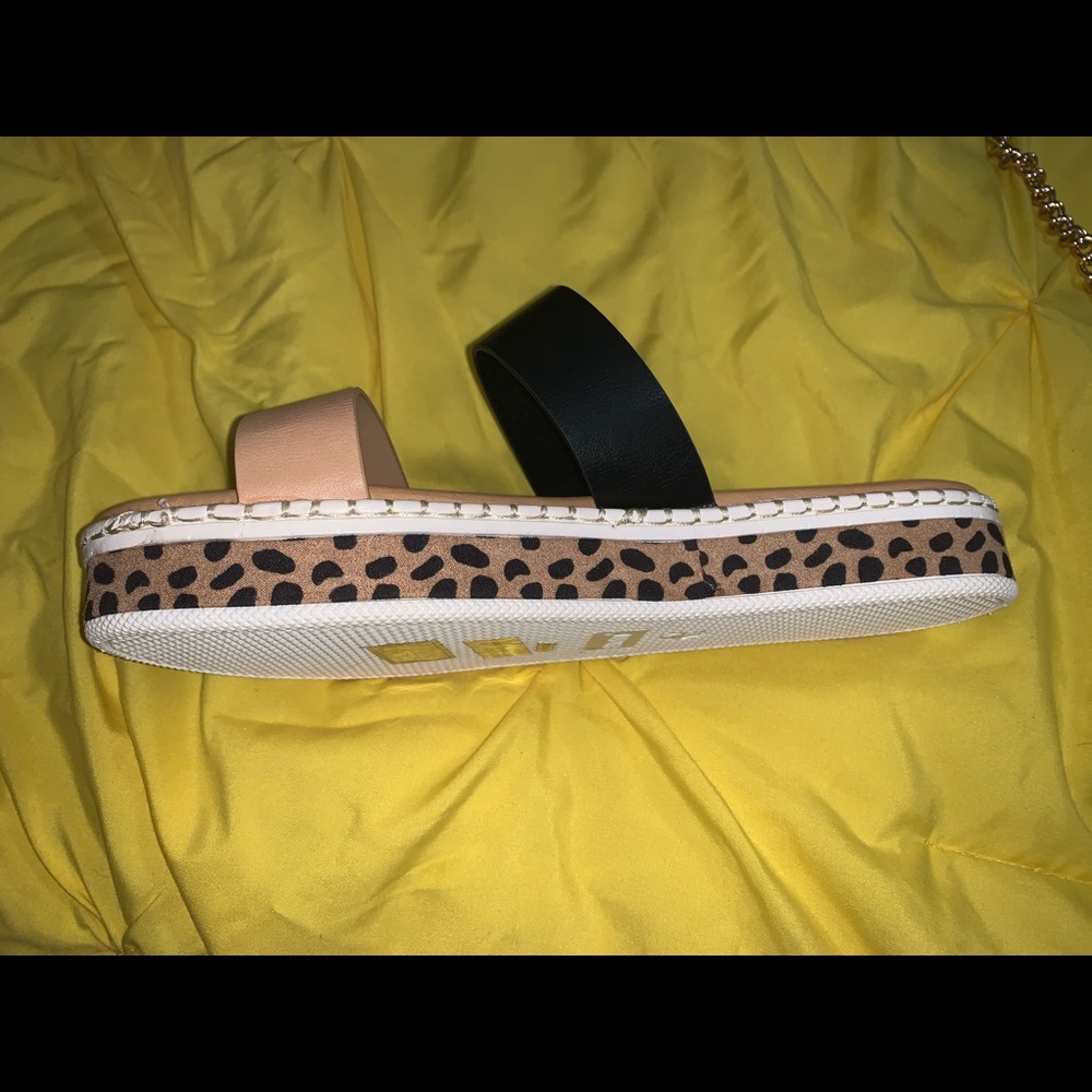 Leopard print sandals